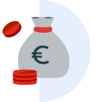 <p>Total assets of €710 billion</p>
